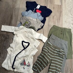 Baby Clothing Set with Nautical and Dinosaur Designs